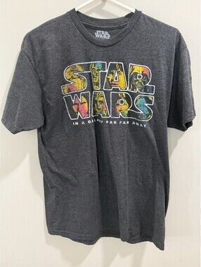 MAD Engine Star Wars "In a Galaxy Far Far Away" Graphic T-Shirt, Size L